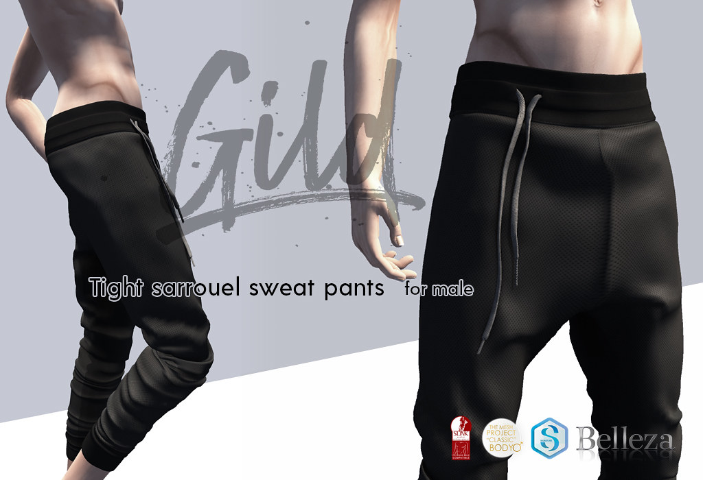 [Gild] Tight sarrouel sweat pants - SecondLifeHub.com