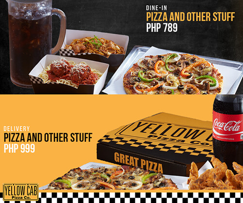 Enjoy Pizza and Other Stuff With Yellow Cab Pizza Philippines