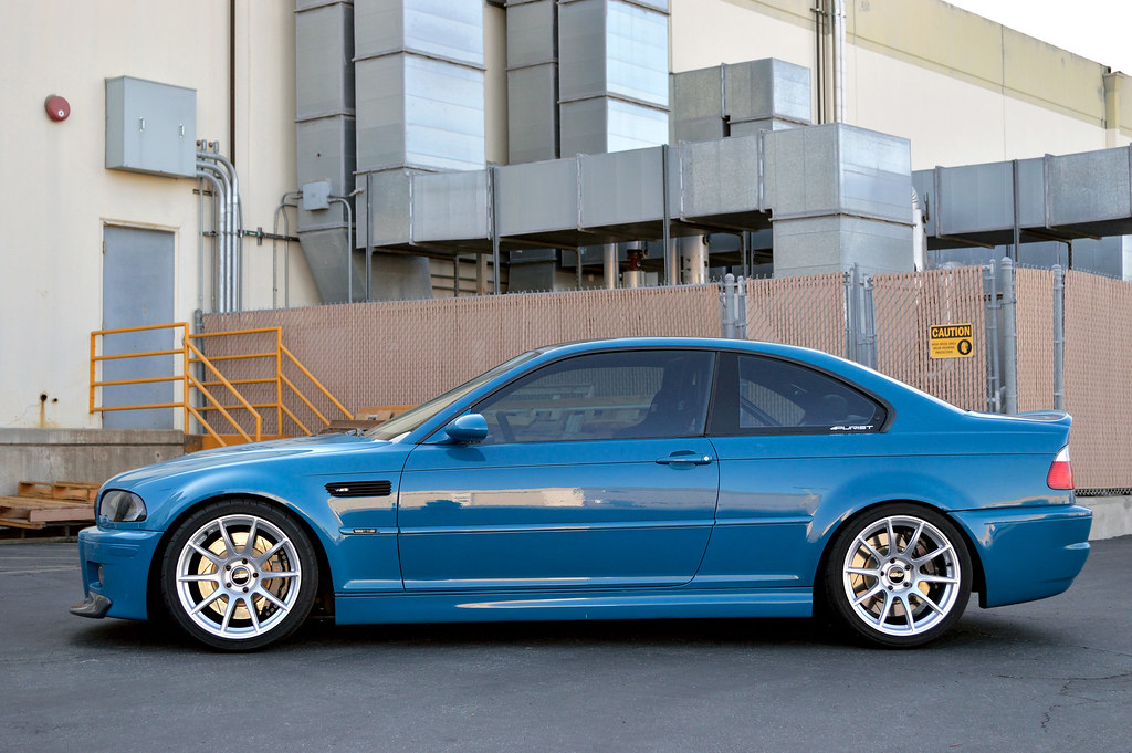 Beau's E46 M3 with SM-10 Wheels in Race Silver. 