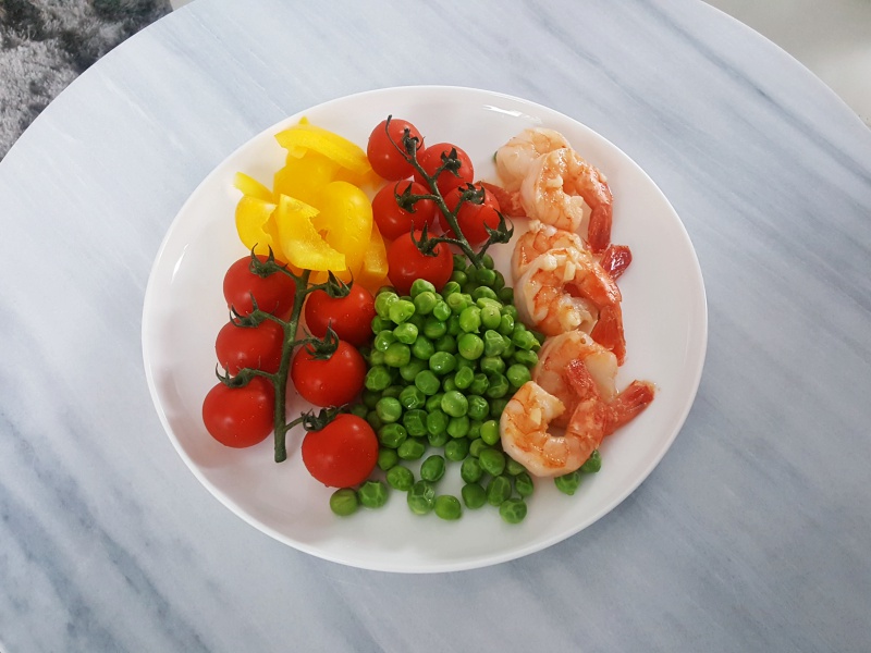 shrimp and veggies