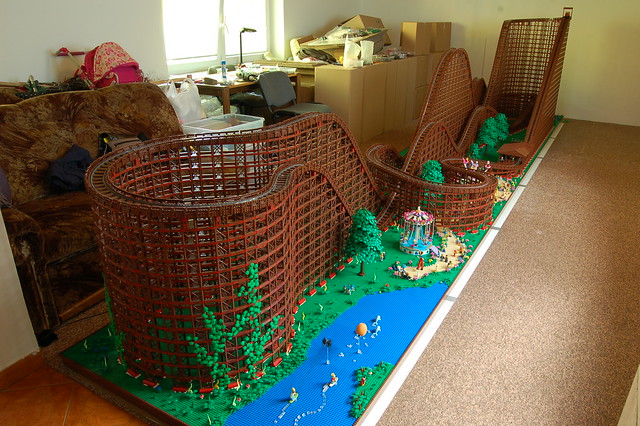 Lego Wooden Roller Coaster