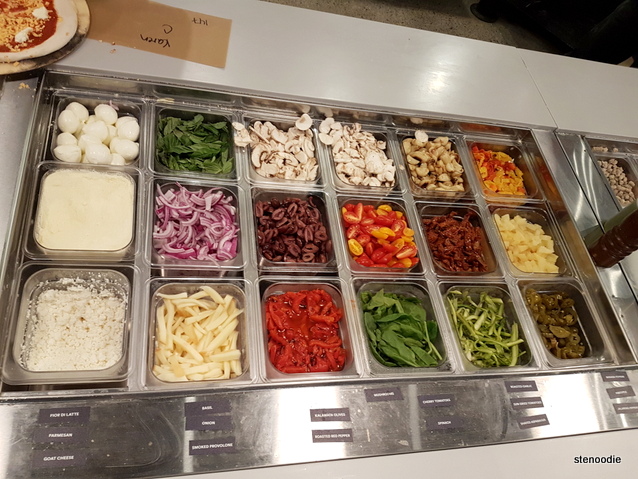 Pi Co. pizza toppings