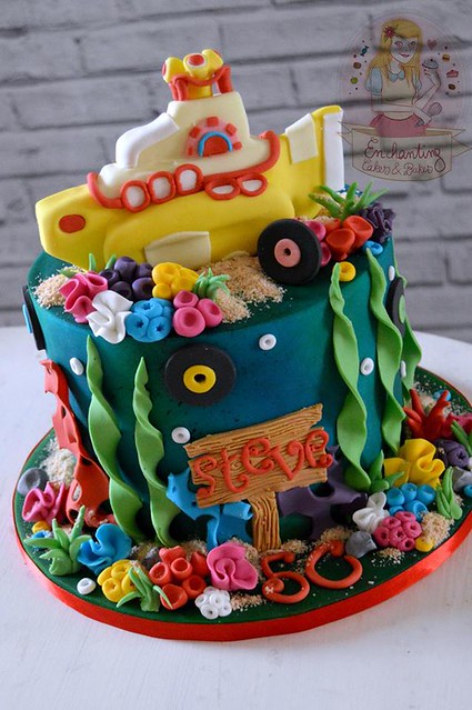 Yellow Submarine- Beatles Style by Enchanting Cakes & Bakes