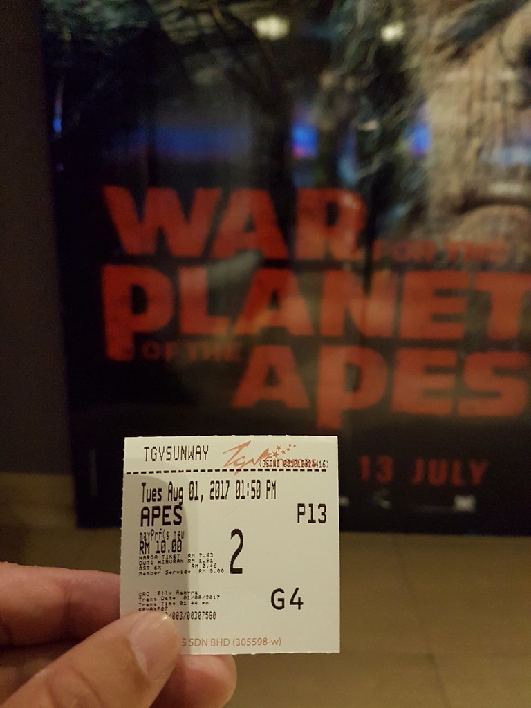 War for the Planet of the Apes $10 @ TGV Cinema Sunway Pyramids