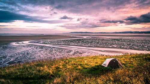 view camping hike traveller sunset tent nature outdoor clouds beach travel hiking dublin sky seascape grass ireland photography sea countydublin ie onsale