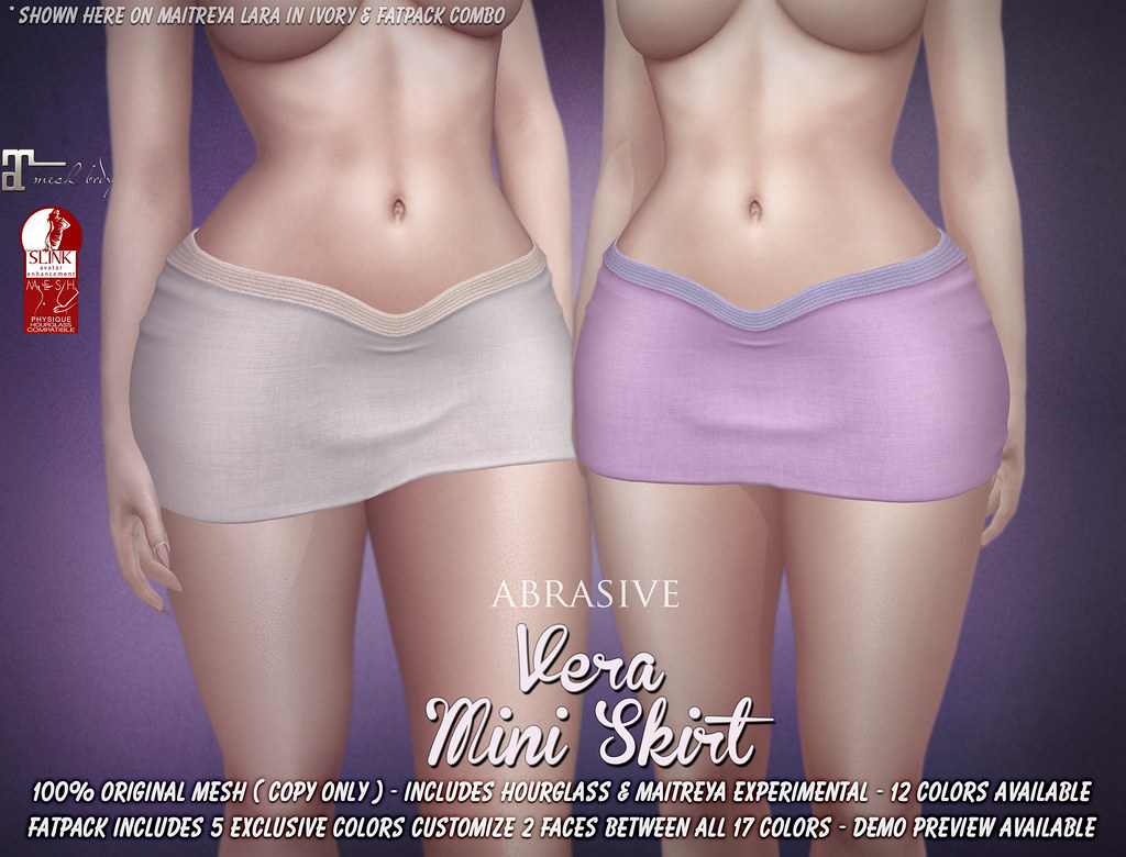 Vera Mini Skirt @ SaNaRae July '17 - SecondLifeHub.com