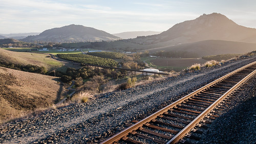 ca california flickr sanluisobispo unitedstates fromthetrain rail railroad railway sunset trains