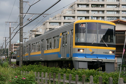 Yokohama Minatomirai Railway Company Y000 series near Nagatsuta,Sta, Yokohama, Kanagawa, Japan /Jul 29, 2017