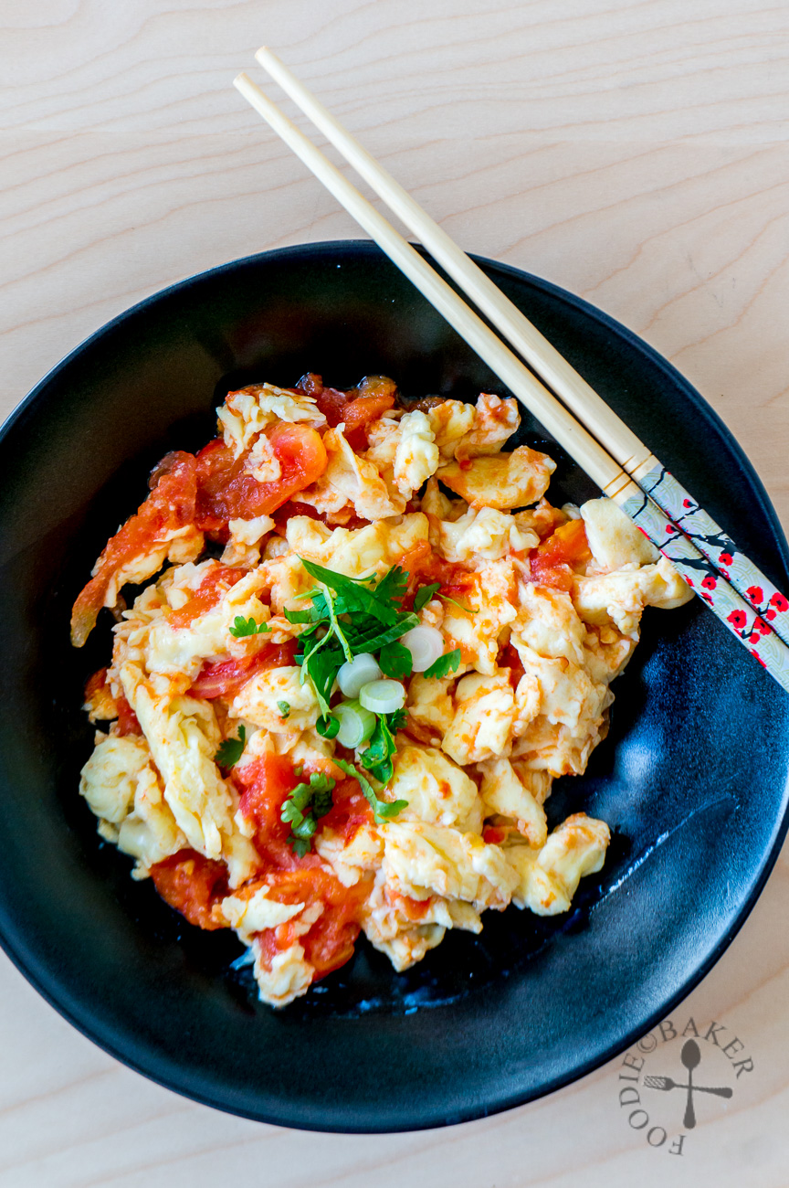 Chinese Stir-Fried Eggs and Tomatoes