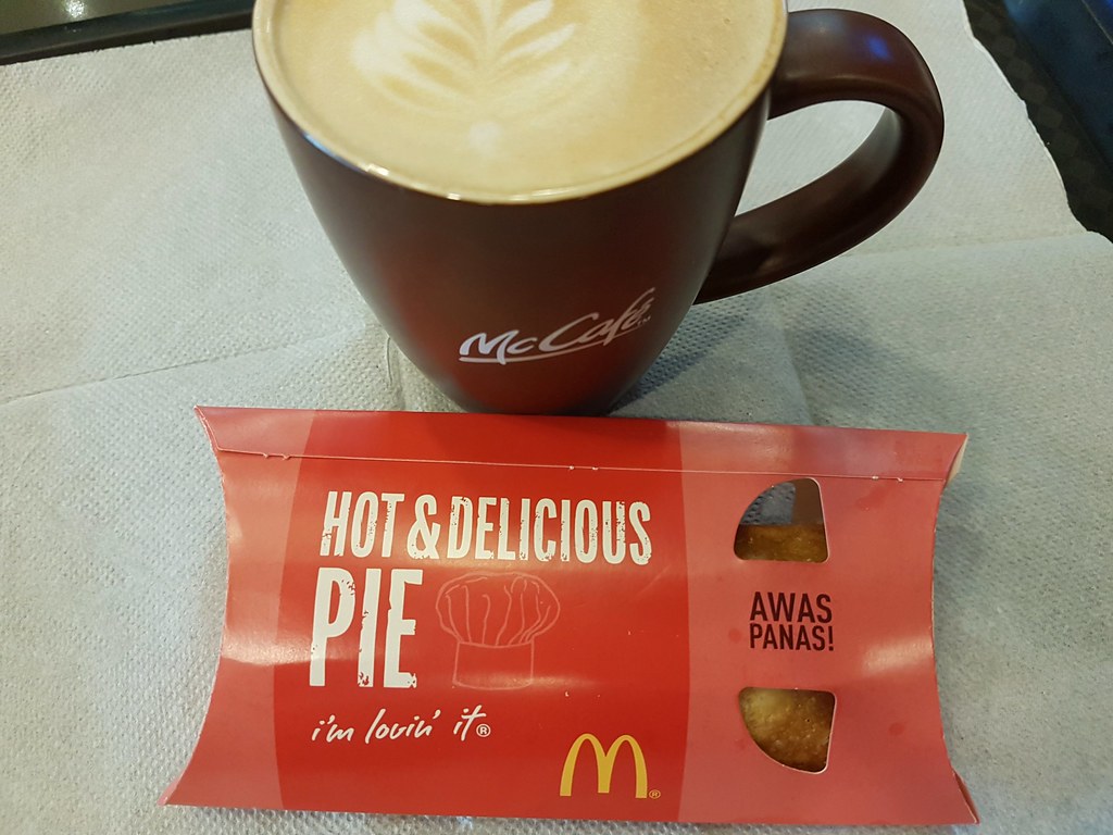 Latte (s) $5 Yellow Peach Pie $2.95 @ McDonalds Main Place