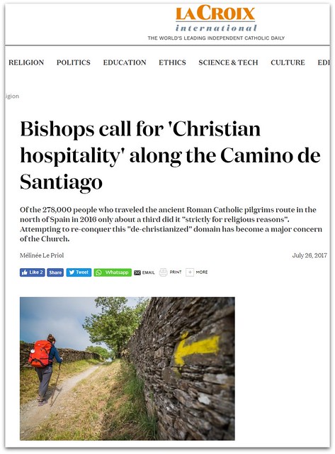 Camino article from La Croix
