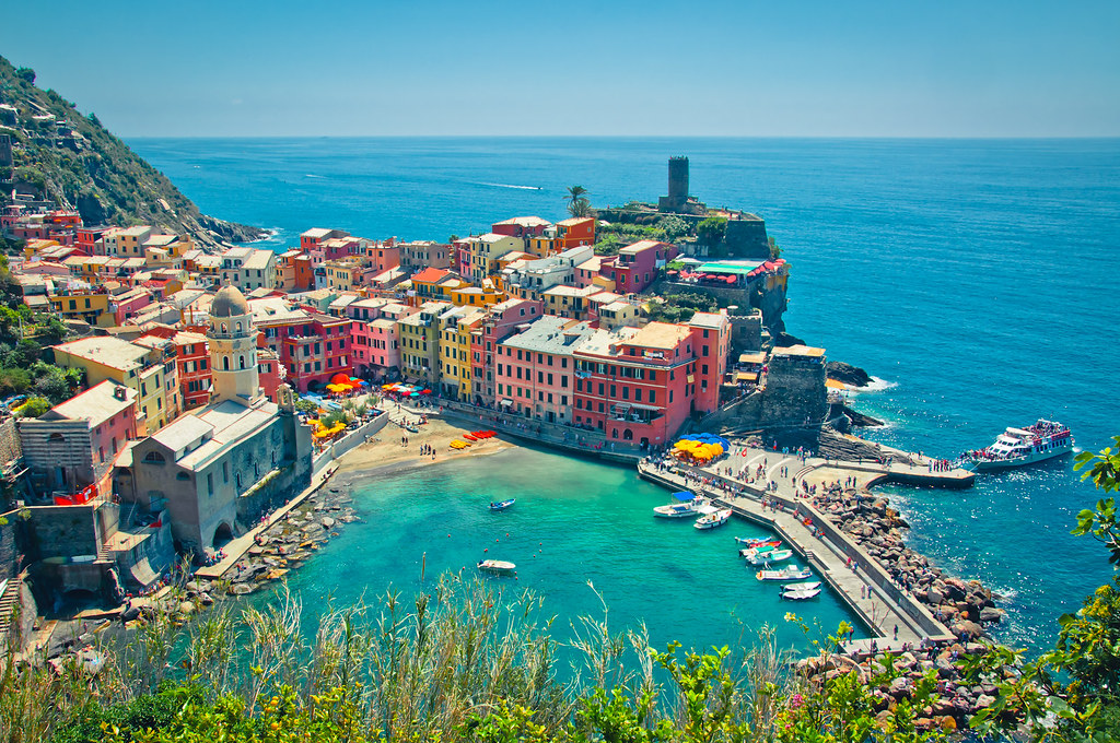 Vernazza Map - Cinque Terre, Italy - Mapcarta