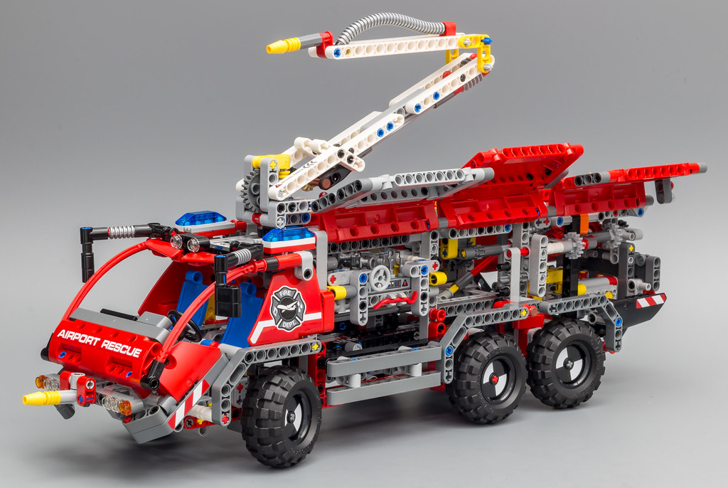 lego airport fire truck technic