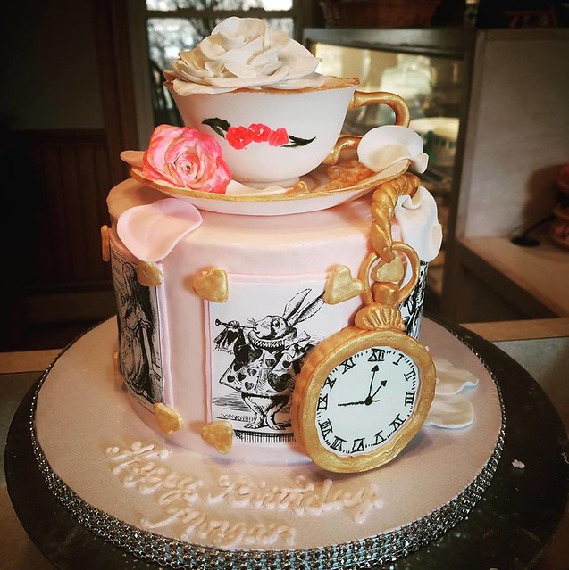 Alice in Wonderland Cake by Sarah Sleeper of Wicked Good Bakery
