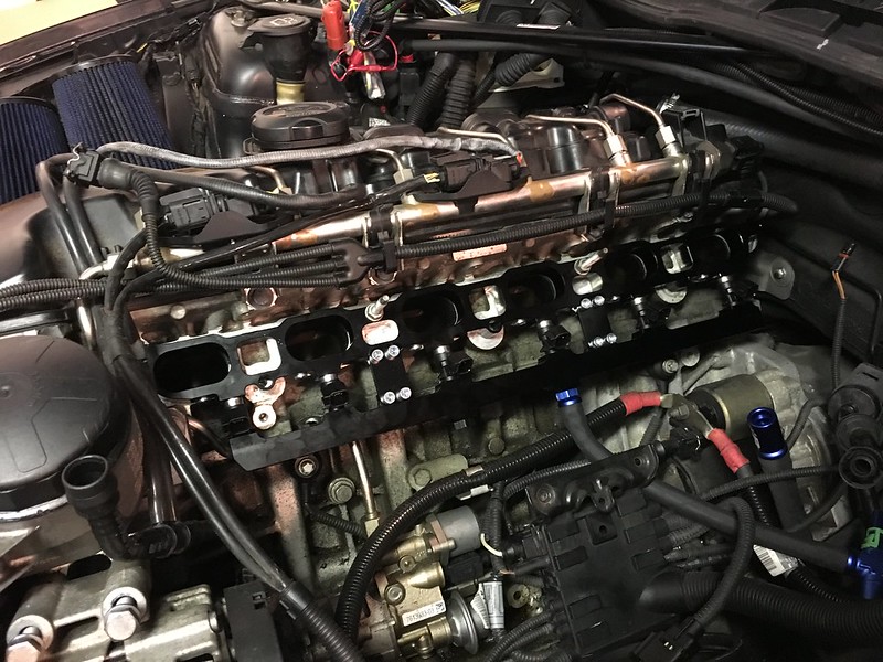 MMP/Precision Raceworks Port Injection Plate Installed