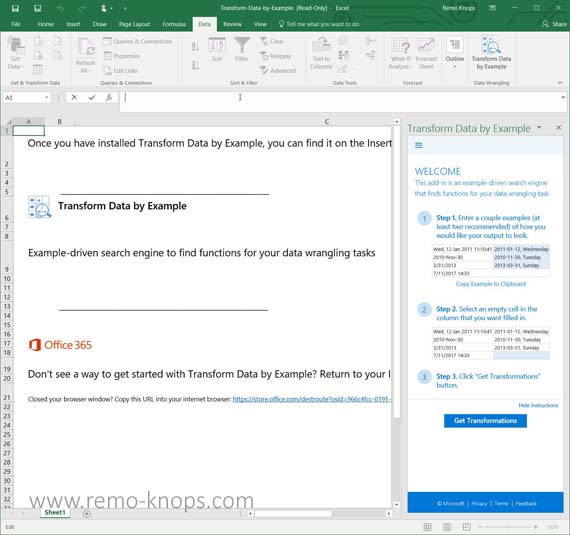 Transform Data by Example for Microsoft Excel 175