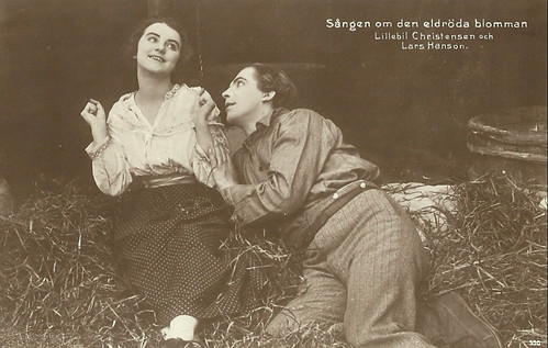 Lars Hanson in Sängen om den eldröda blomman (1919)