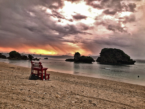 japan okinawa ikei beach ikeijima 日本 沖縄 伊計ビーチ 伊計島 伊計 apple iphone7 sunset 夕陽