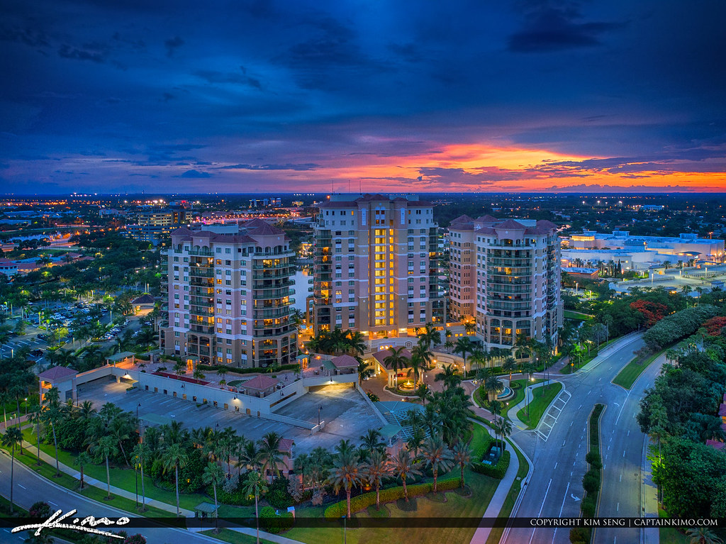 Sunset Aerial Landmark Condo Palm Beach Gardens Florida Flickr