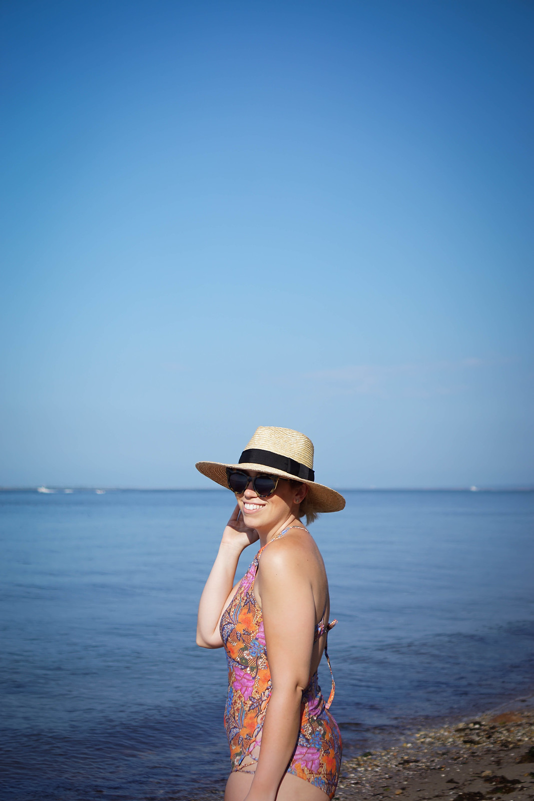 I Love My Body, But I Don't Always Like It | Swimsuits for All Prodigy One Piece Swimsuit Nordstrom Brixton Straw Hat East Hampton Beach New York