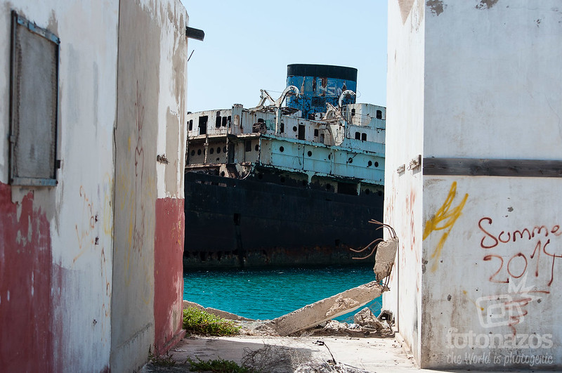 Temple Hall, el barco hundido cerca del puerto de Arrecife, Lanzarote