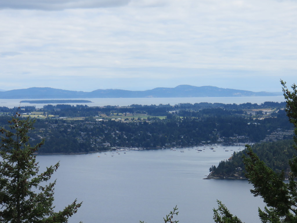 View of Brentwood Bay and beyond.