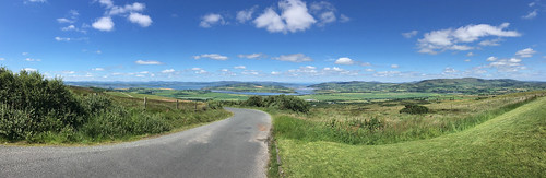 2017 griananofaileach inchisland iphone5se panorama ireland scenery scenic view scenicview road country countryside river water summer