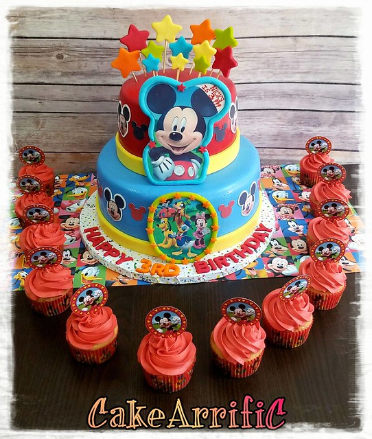 Mickey Mouse Cake by Anastasiyka Yeahh of CakeArrifiC