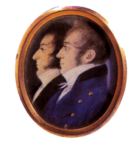 Портрет братьев Булгаковых, неизв худ, 1800е