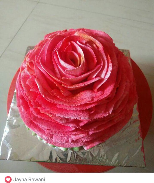 Rose Flower Cake by Yug's Designer Cakes