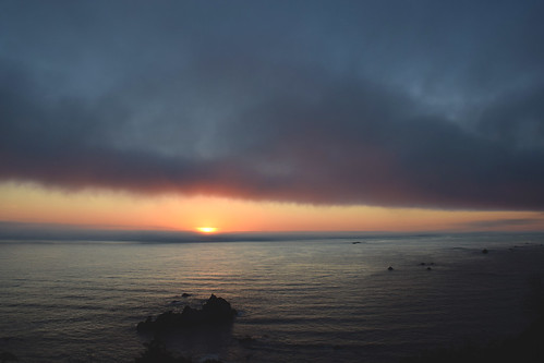 sunset pacificocean trinidad california waterscape clouds sun