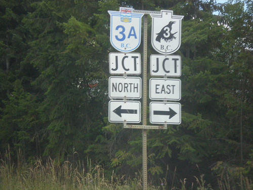 bc3 bc3a creston britishcolumbia sign intersection shield