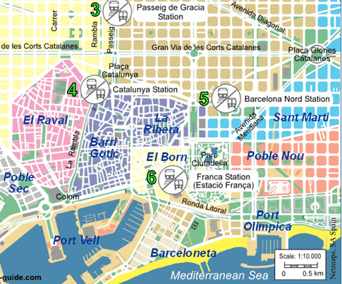 17h18 Mapa Barcelona turística Uti 485