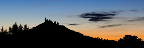 nature rural mountain trees castle night twilight dawn earlymorning sky clouds bluehour sunrise silhouette longexposure 7dmarkii ef2470mmf4l germany bisingen burghohenzollern hohenzollerncastle hohenzollern landscape minimal