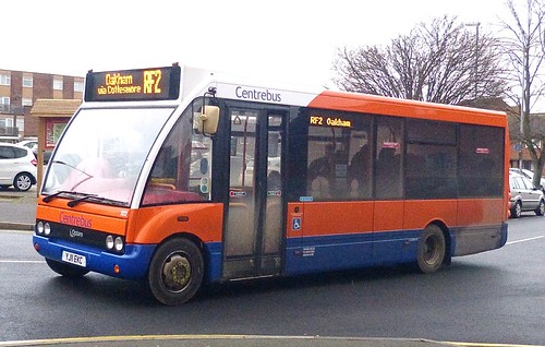 YJ11 EKC ‘Centrebus’ No. 322 Optare Solo M780 on ‘Dennis Basford’s railsroadsrunways.blogspot.co.uk