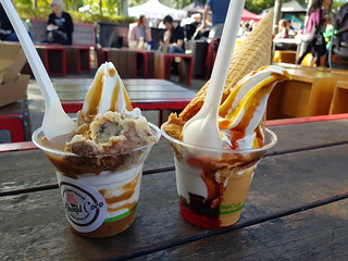 Cookie Wookie and PB&J Sundaes from I Should Coco at Brisbane Vegan Markets