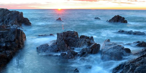 aberdeen greyhopebay longexposure le water rock scotland flickr blue sunrise sunset