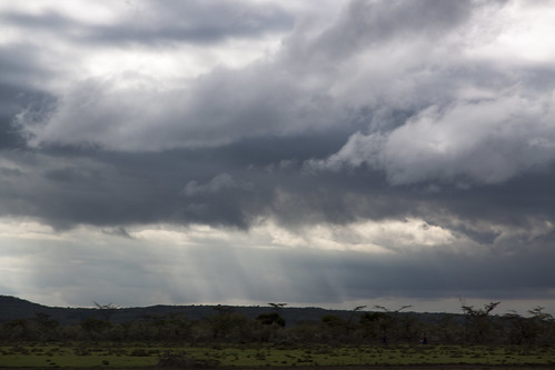 kenya africa landscape clouds lights