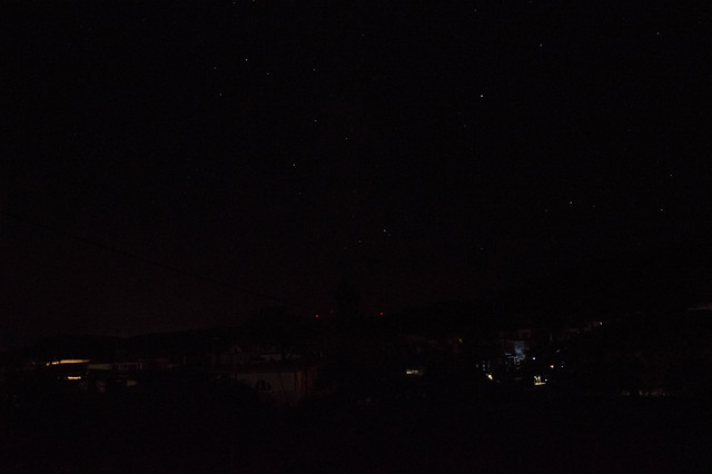 Ψίνθος - Ολιγόλεπτη διακοπή του ηλεκτρικού ρεύματος, Νυχτερινός ουρανός (13/08/17)