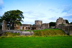 The castle grounds.