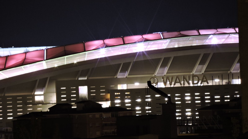 Wanda Metropolitano - Pruebas de iluminación