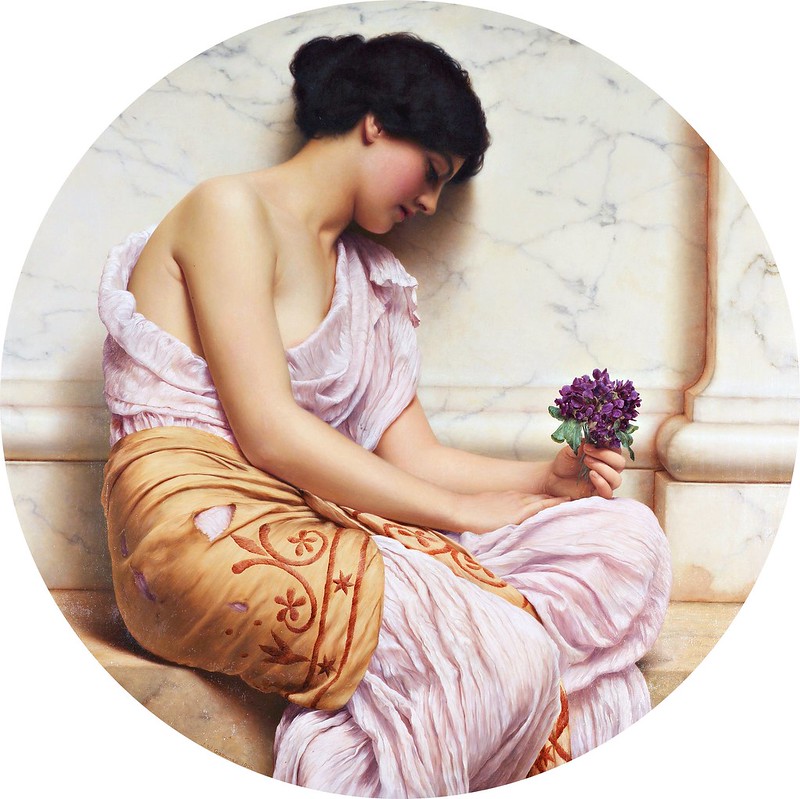John William Godward - Violets, sweet violets (c.1906)