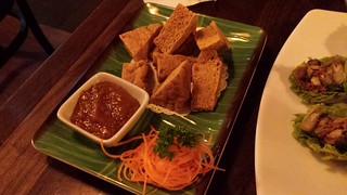 Fried Tofu with Peanut Sauce at Khot Thai