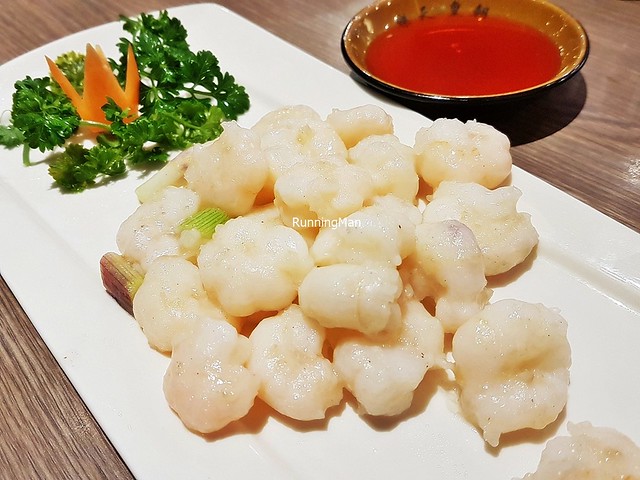 Stir-Fried Crystal Shrimp With Garden Greens