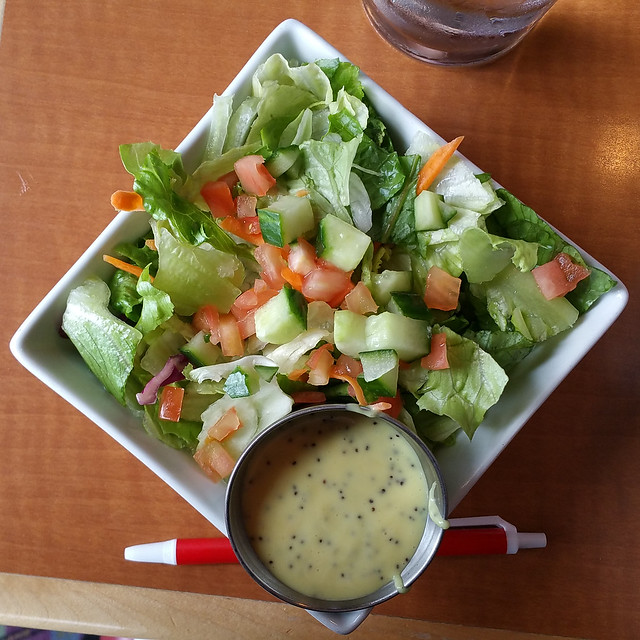 2017-Sept-10 unlimited salad with honey mustard dressing