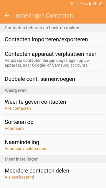 Contacten overzetten Android iPhone