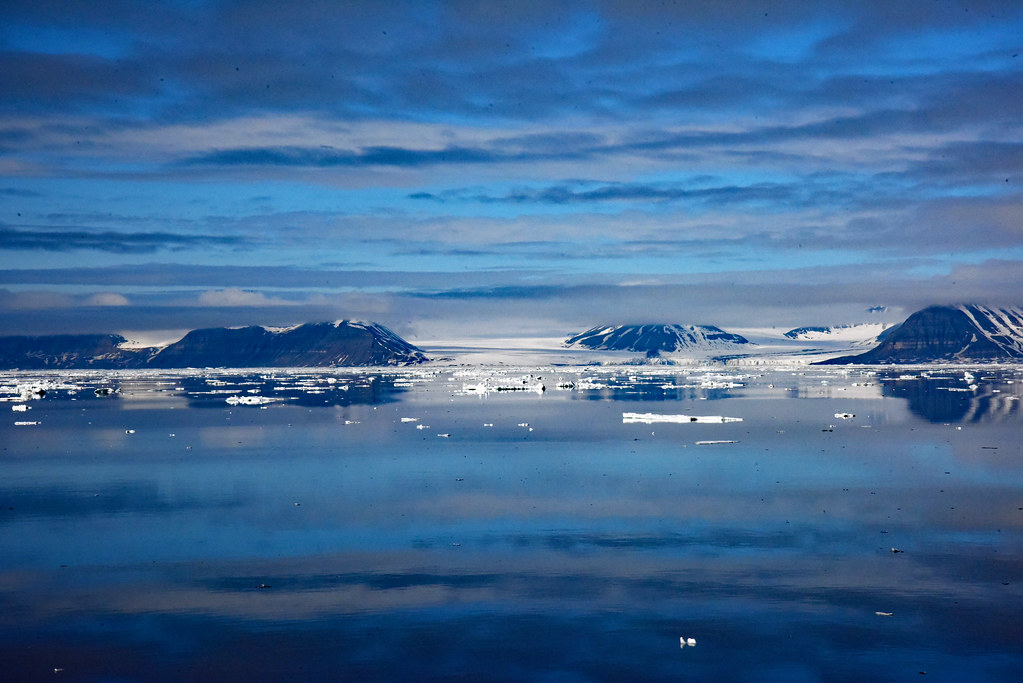 Reflection at Storfjorden, Svalbard