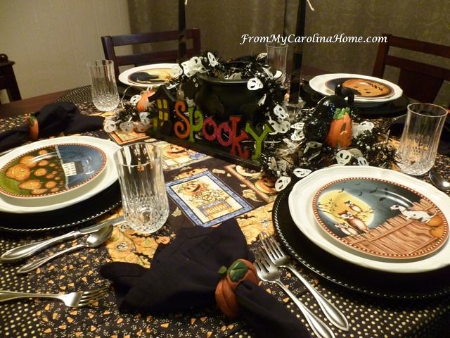 Halloween Tablescape ~ From My Carolina Home