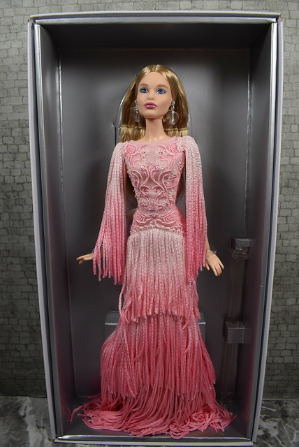 2016 Barbie Blush Fringed Gown DWF52 (2)