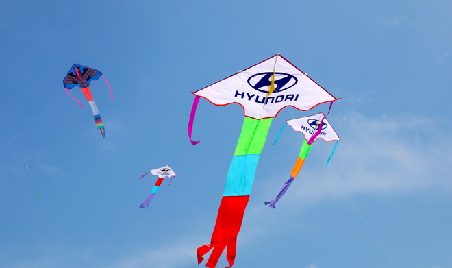 HYUNDAI專屬風爭於新竹國際風箏節會場飛揚